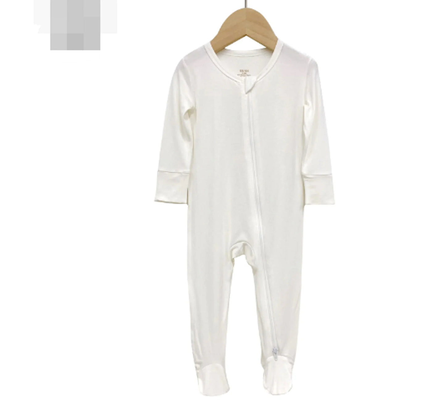 Bamboo Fiber -Baby Romper met ritssluiting