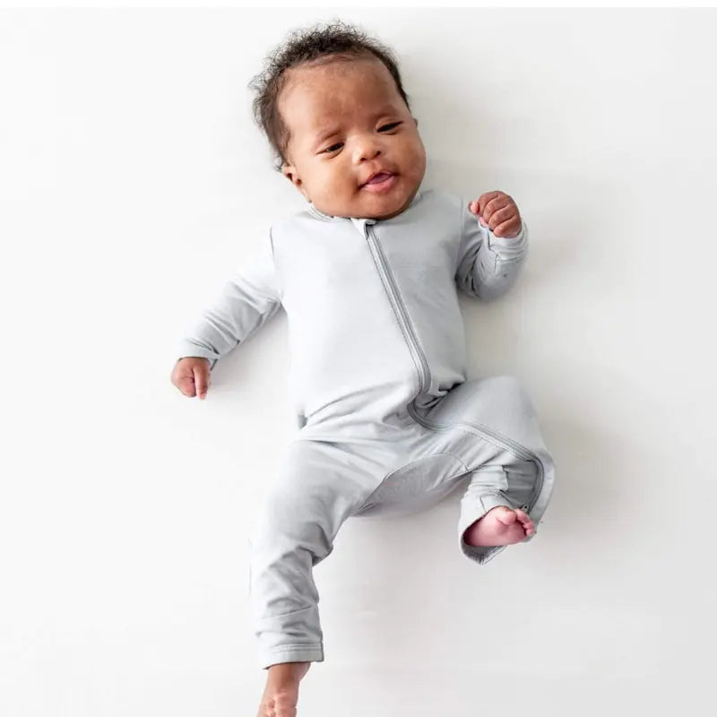 Bamboo Fiber -Baby Romper met ritssluiting